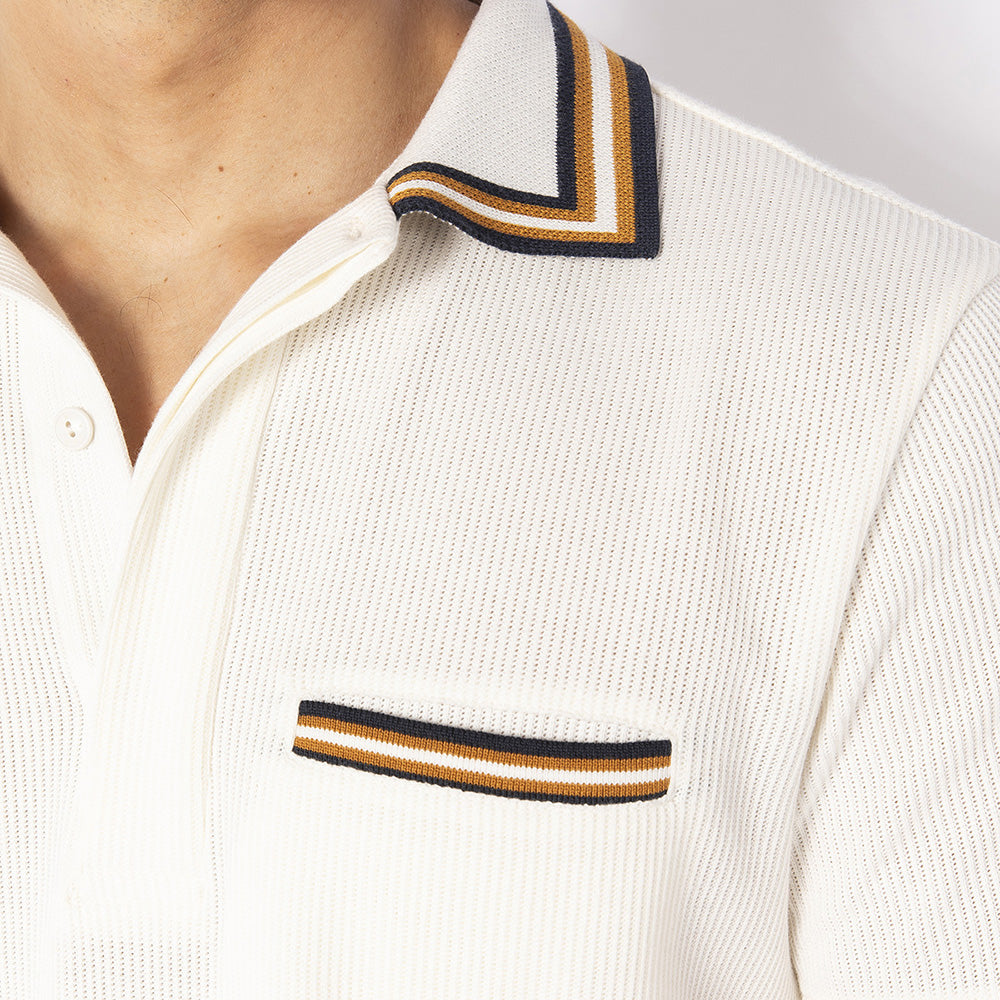 Knit Collar Polo