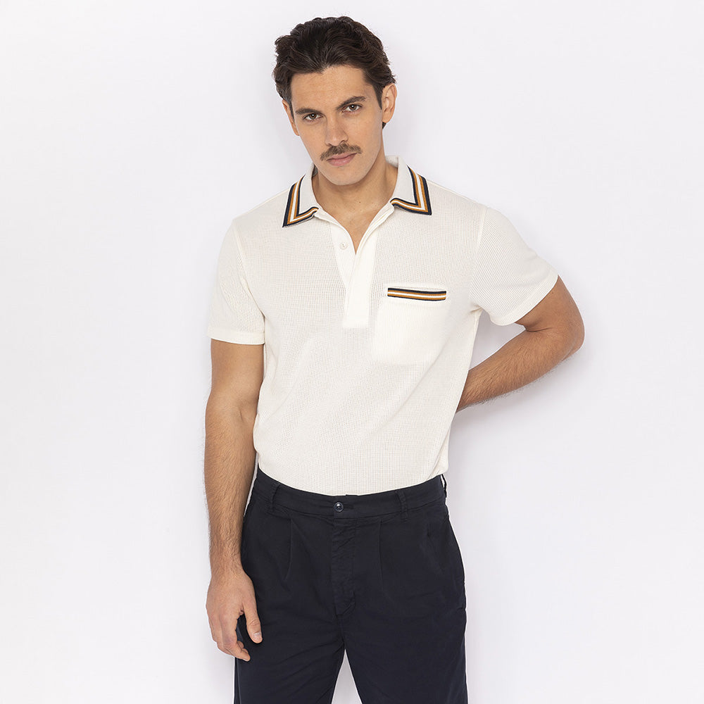 Knit Collar Polo