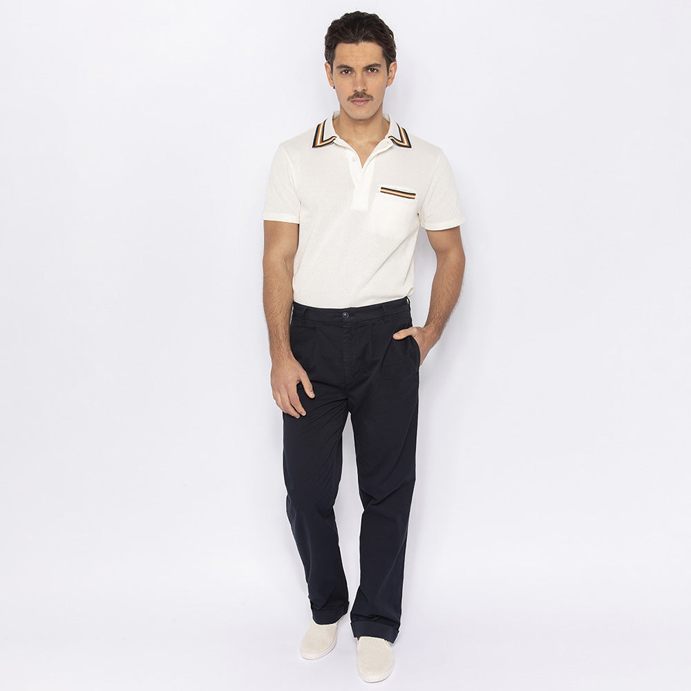 Knit Collar Polo