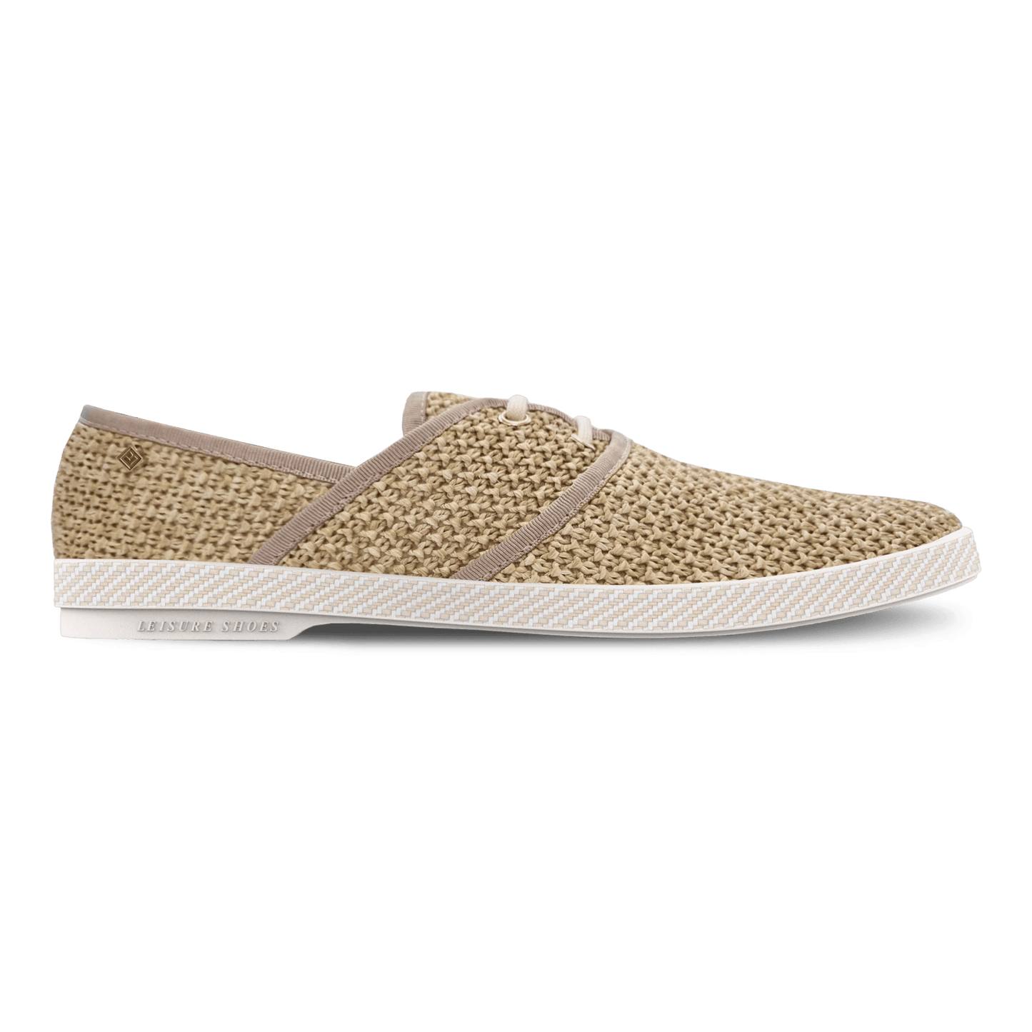 Rivieras Leisure Shoes Raffia Slip - On Loafer with Laces 4050 handmade in Spain.