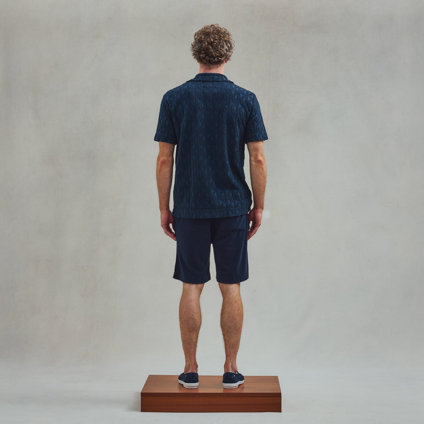 Navy Fancy Terry Shirt