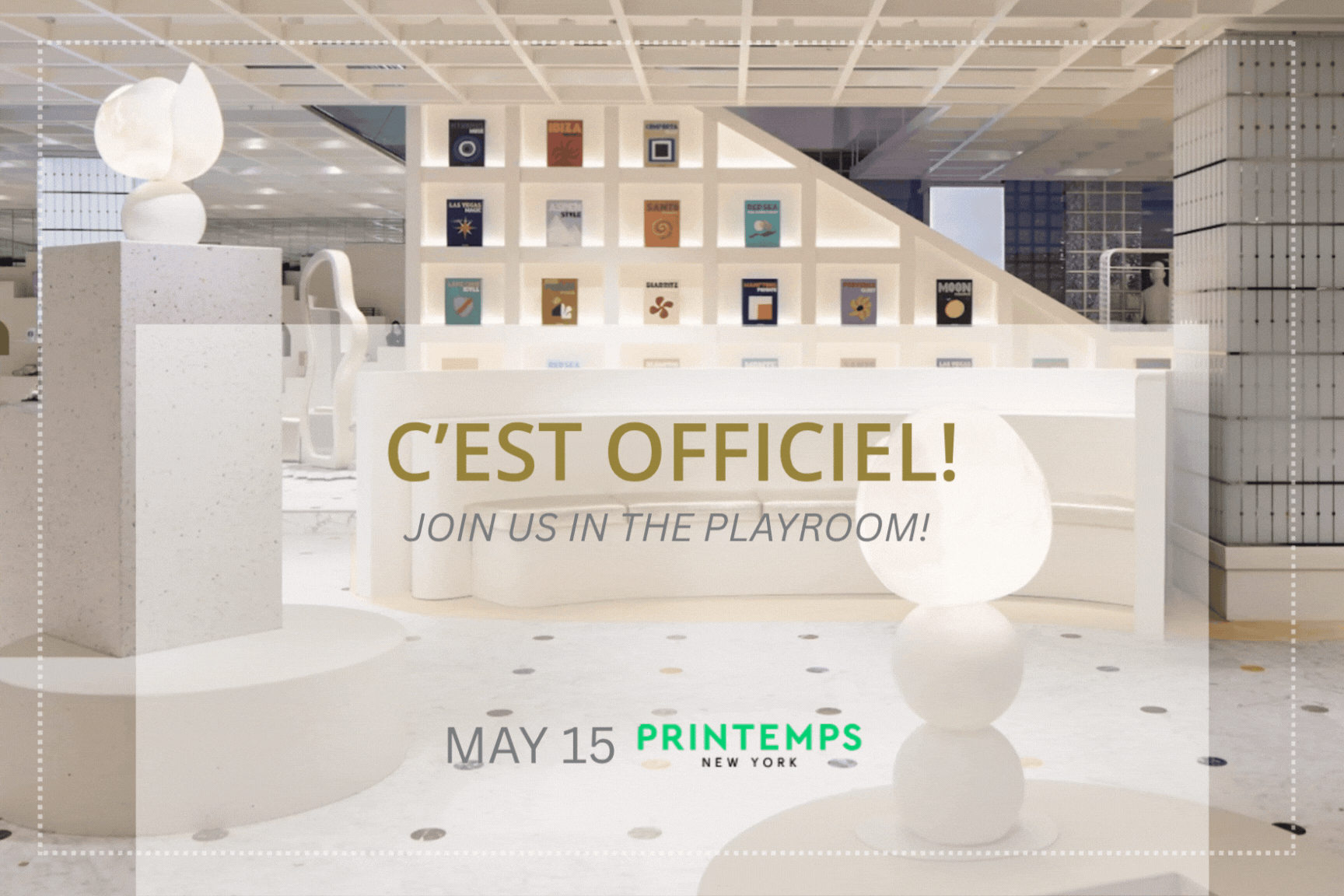 Officially at Printemps NYC - Rivieras USA