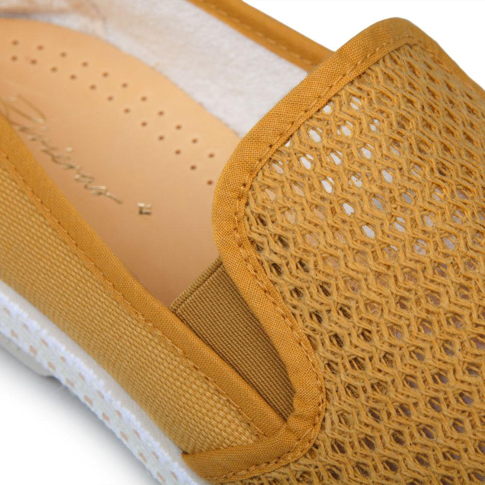 Rivieras Classic Canvas & Mesh Loafer – Curry -On Shoe for Men & Women