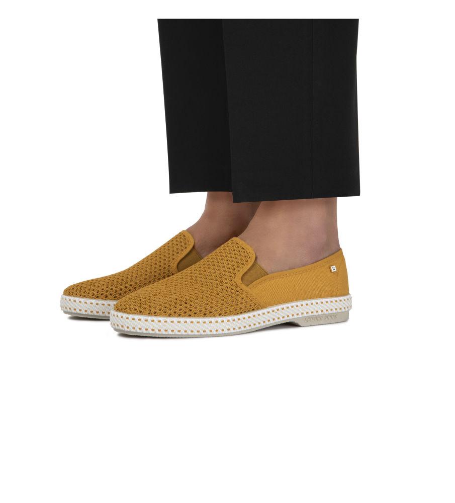 Rivieras Classic Canvas & Mesh Loafer – Curry -On Shoe for Men & Women