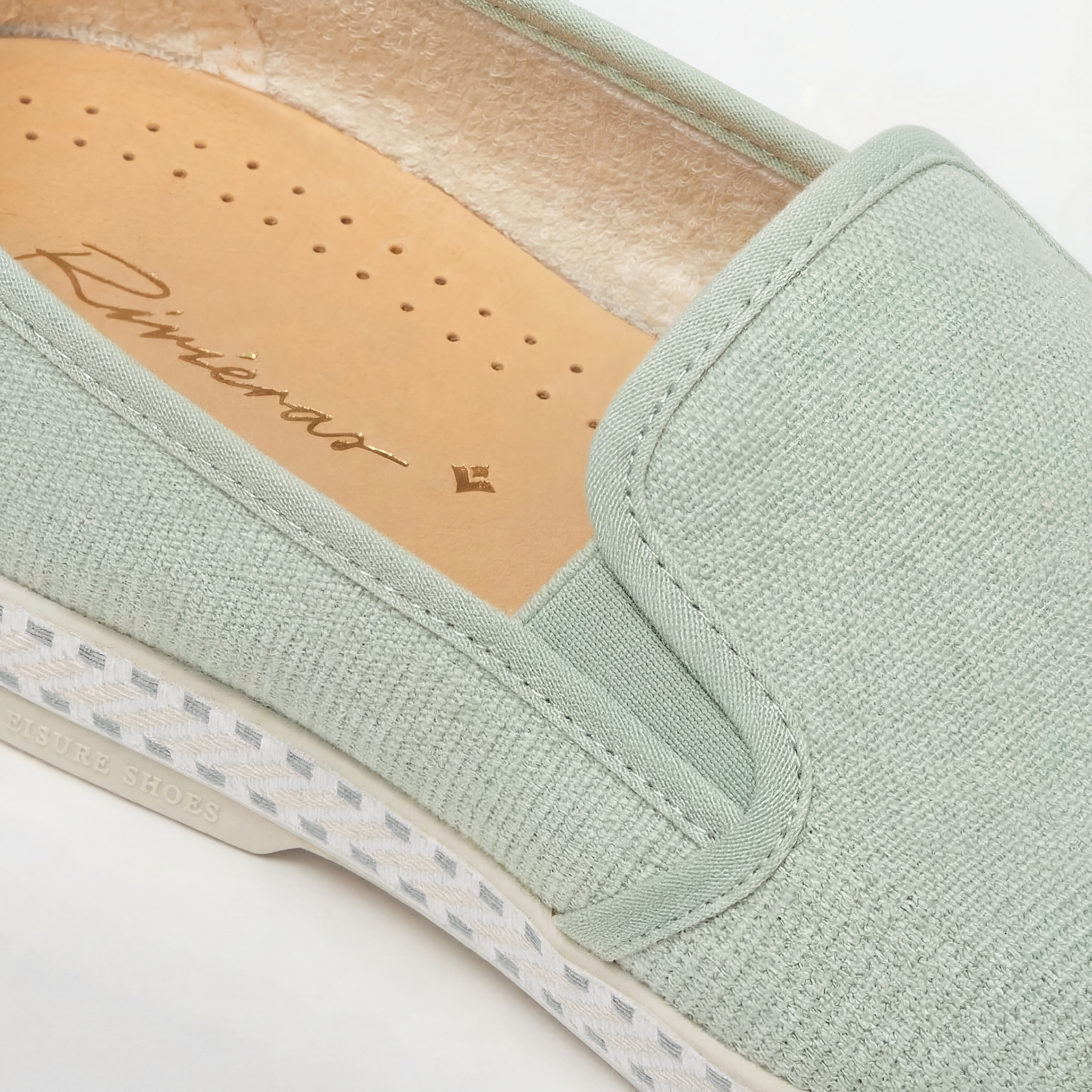 Rivieras Classic Canvas Loafer – Mint Green Slip-On Shoe for Men & Women