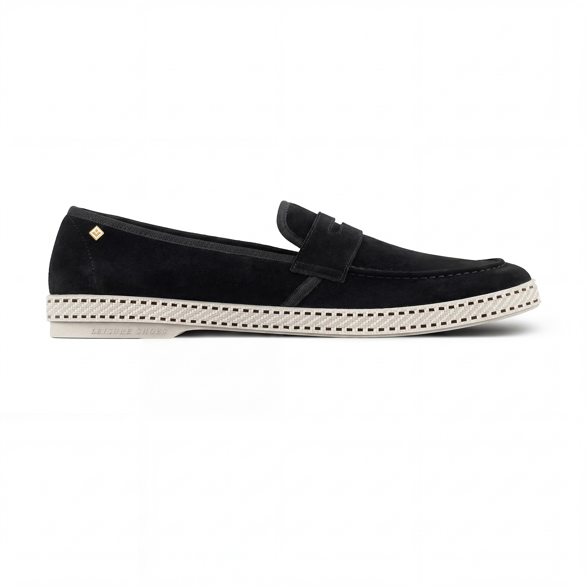 Rivieras Classic Leather Loafer – Black Slip-On Shoe for Men & Women