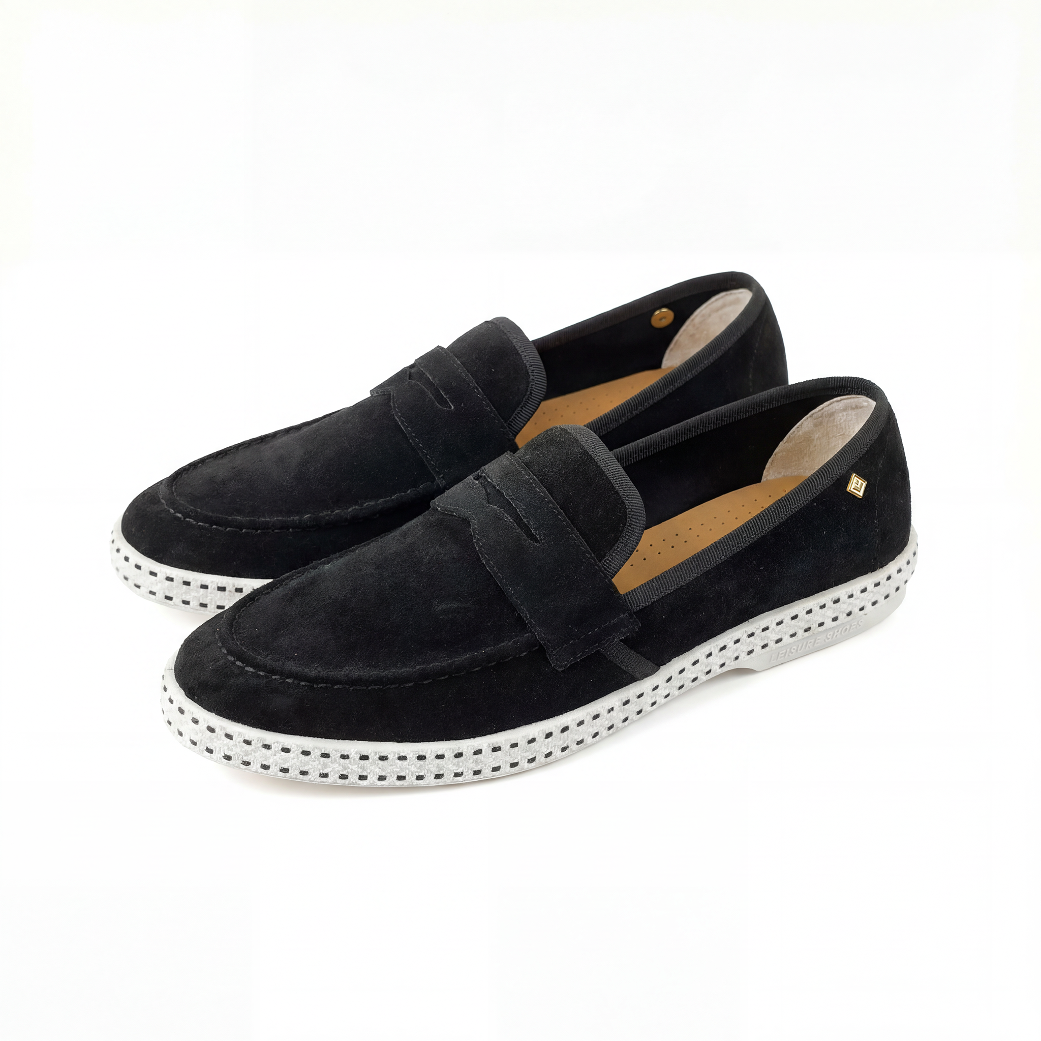 Rivieras Classic Leather Loafer – Black Slip-On Shoe for Men & Women