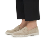Rivieras Classic Leather Loafer – Beige Slip-On Shoe for Men & Women