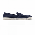 Rivieras Classic Leather Loafer – Navy Slip-On Shoe for Men & Women