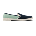 Rivieras Classic Match Loafer – Navy Mint Green Two-Tone Slip-On for Men & Women