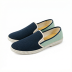 Rivieras Classic Match Loafer – Navy Mint Green Two-Tone Slip-On for Men & Women