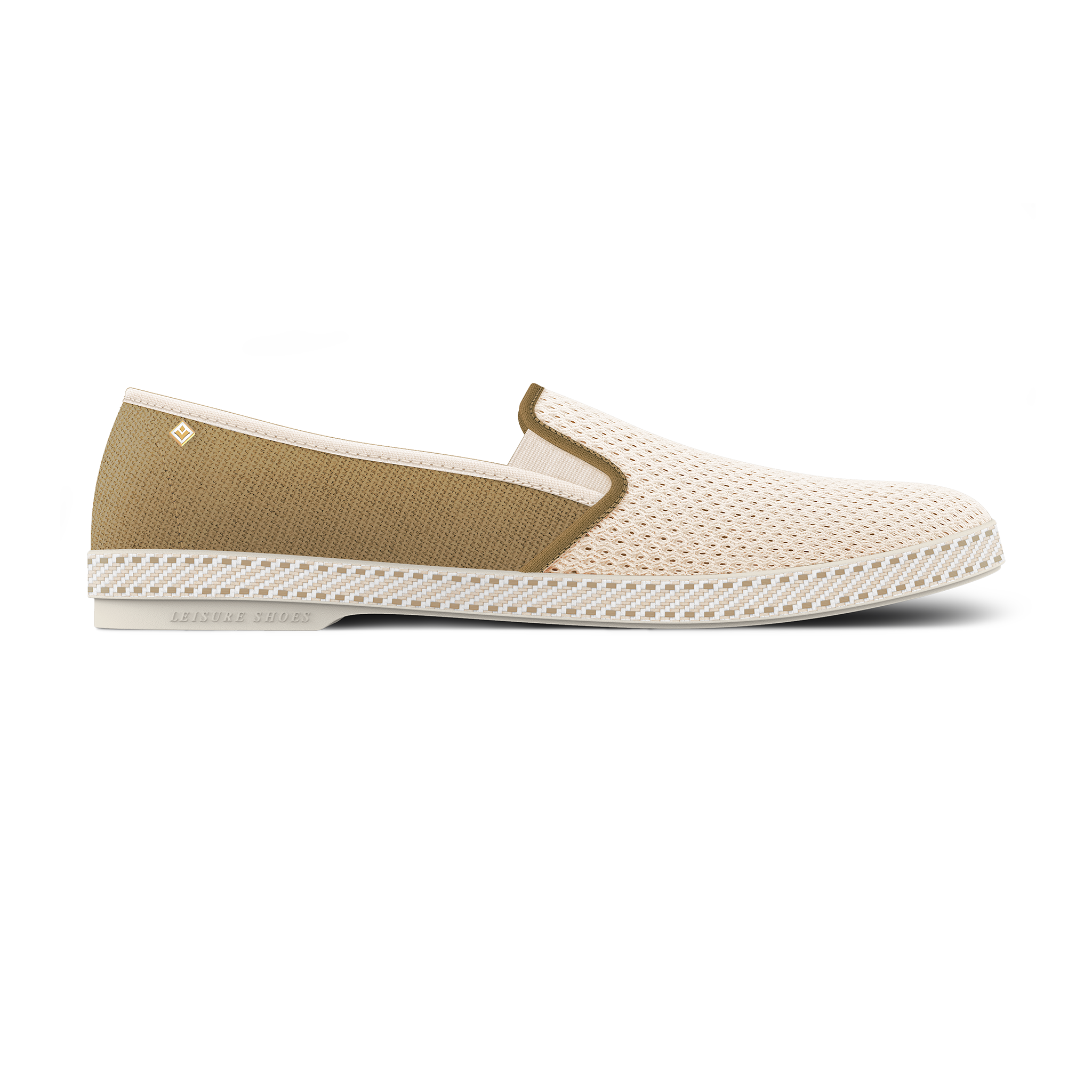 Rivieras Classic Match Loafer – Ecru Sand Two-Tone Slip-On for Men & Women