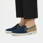 Rivieras Classic Match Loafer – Navy Sand Two-Tone Slip-On for Men & Women