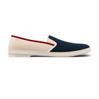 Rivieras Classic Match Mesh & Canvas Loafer – Navy Ecru Slip-On for Men & Women