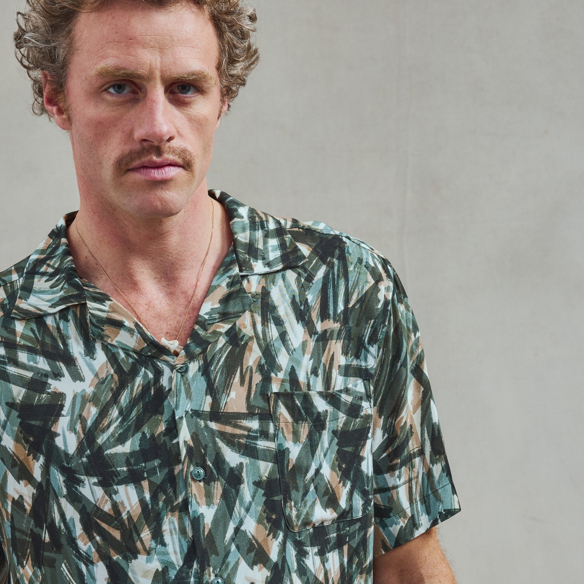 Rivieras European Union Adventure Patterned Shirt apparel handmade in Spain.