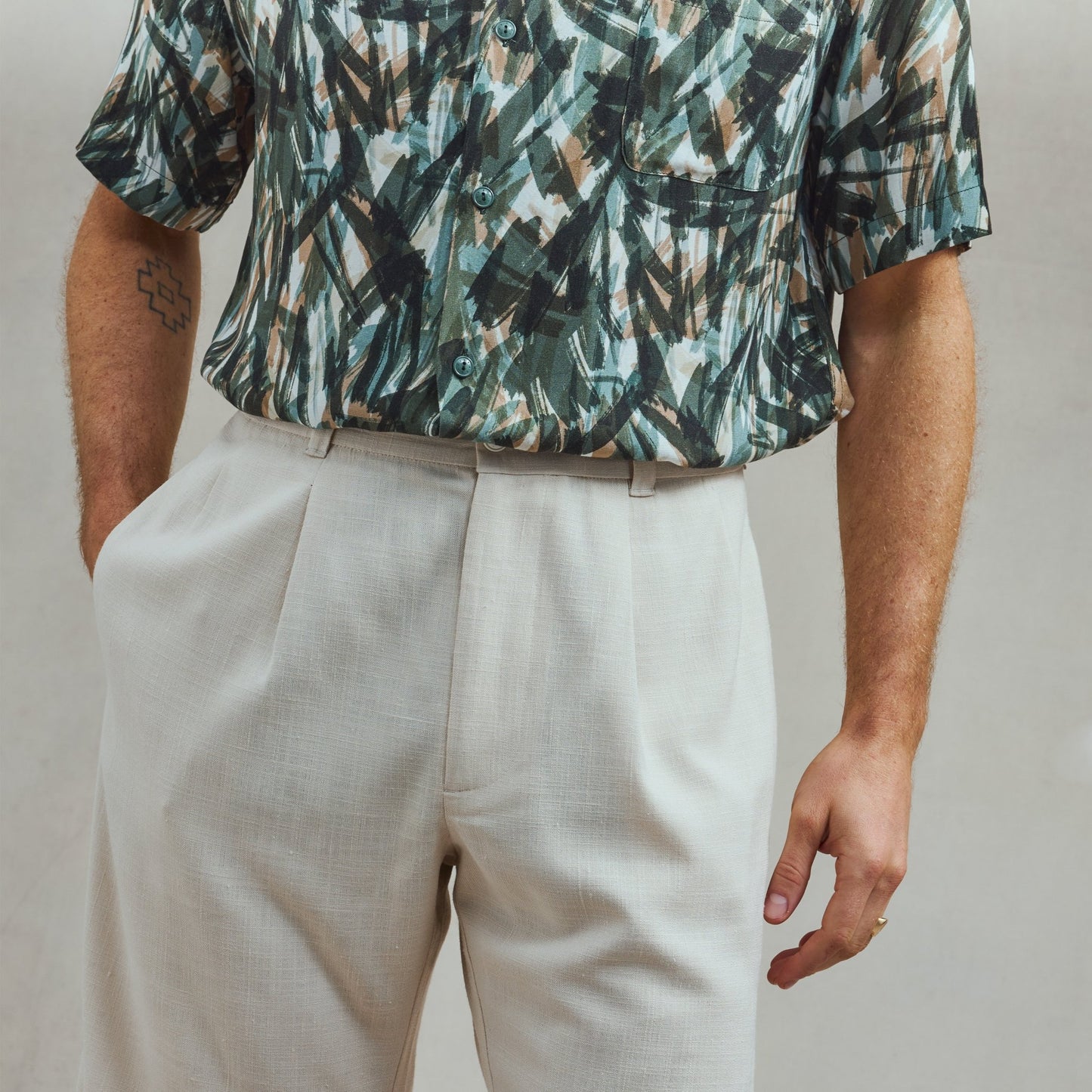 Rivieras European Union Adventure Patterned Shirt apparel handmade in Spain.