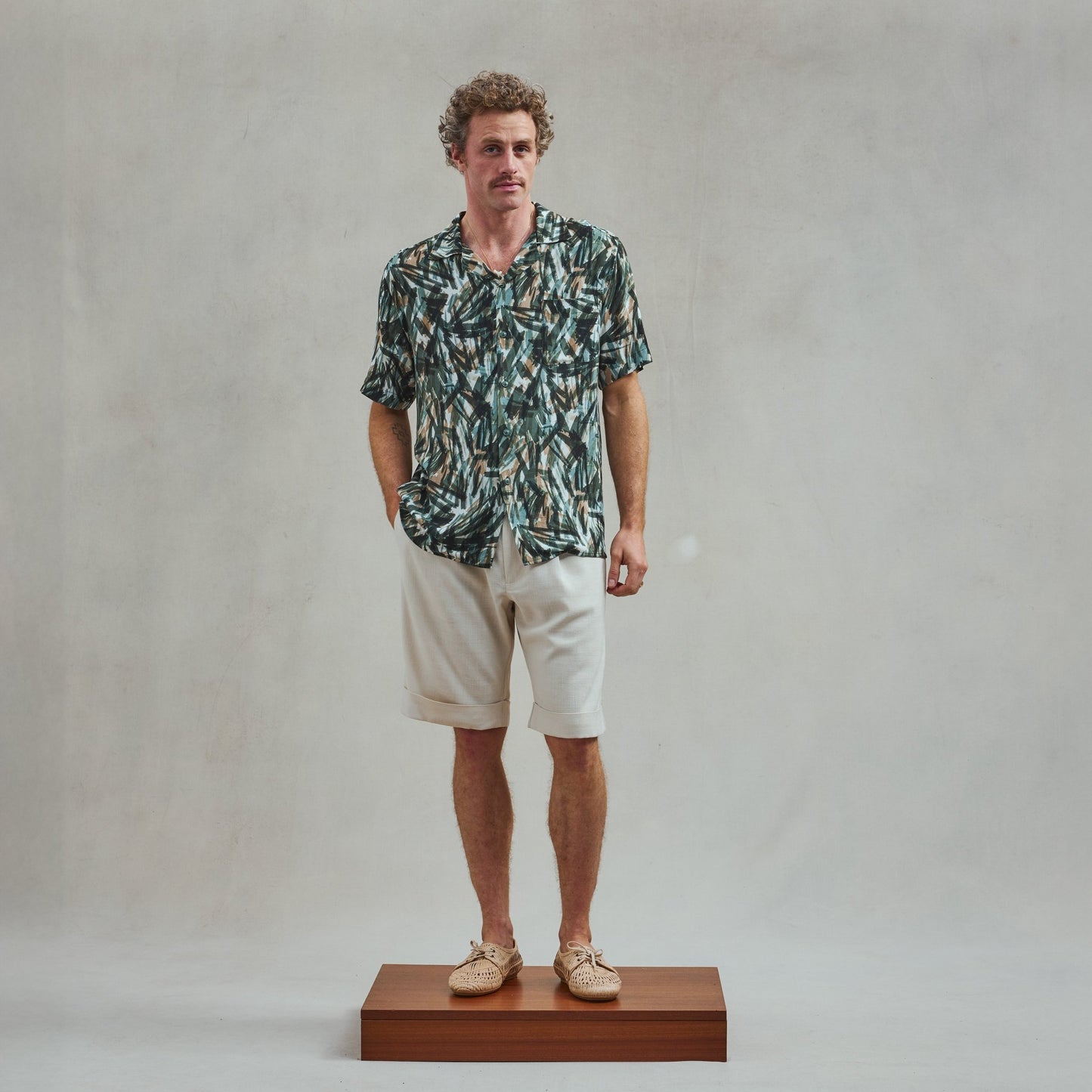 Rivieras European Union Adventure Patterned Shirt apparel handmade in Spain.