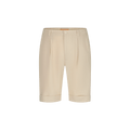 Rivieras European Union Beige Cuffed Shorts apparel handmade in Spain.