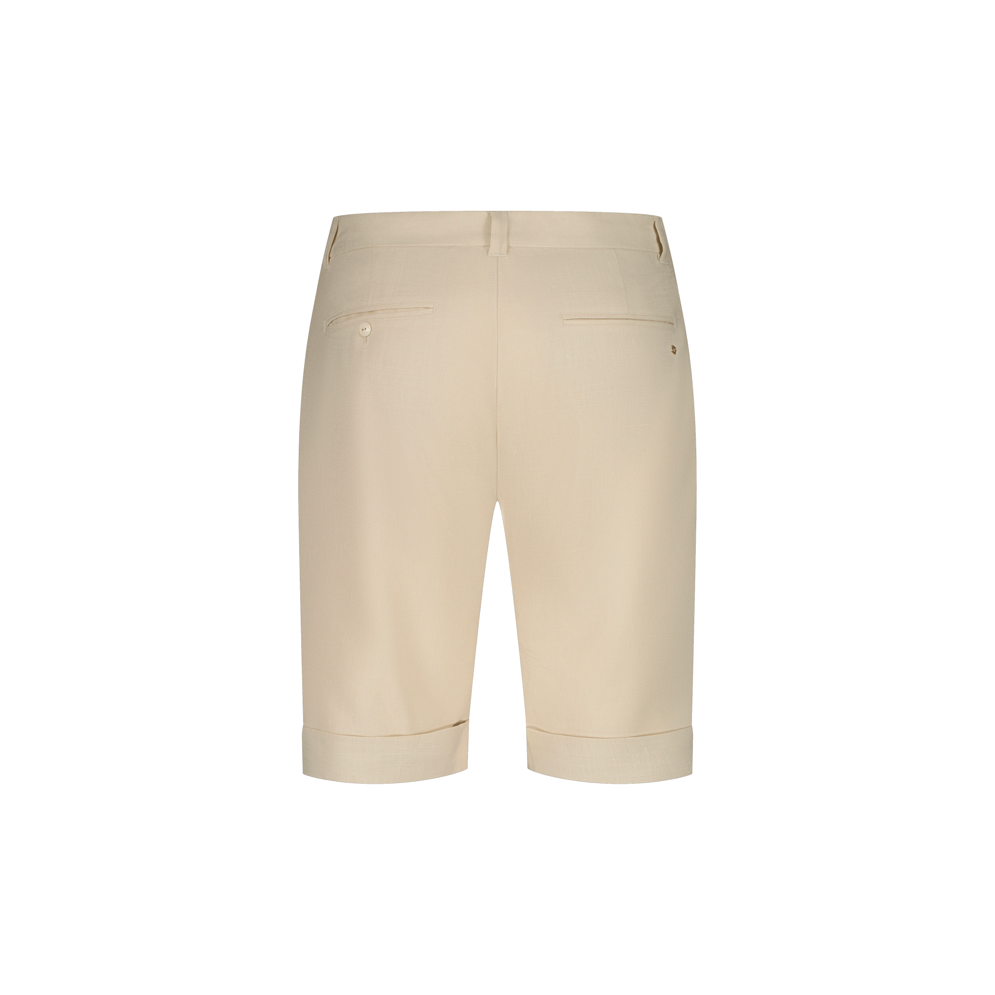 Rivieras European Union Beige Cuffed Shorts apparel handmade in Spain.