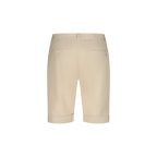 Rivieras European Union Beige Cuffed Shorts apparel handmade in Spain.