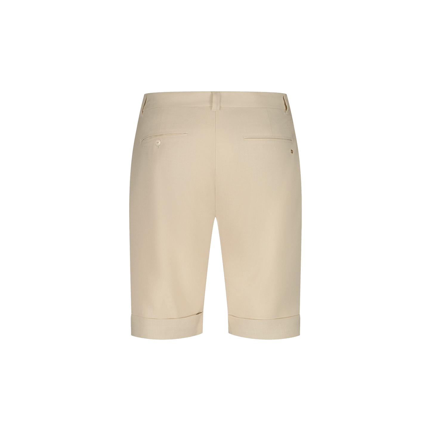 Rivieras European Union Beige Cuffed Shorts apparel handmade in Spain.