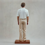Rivieras European Union Beige Fatigue Pants apparel handmade in Spain.