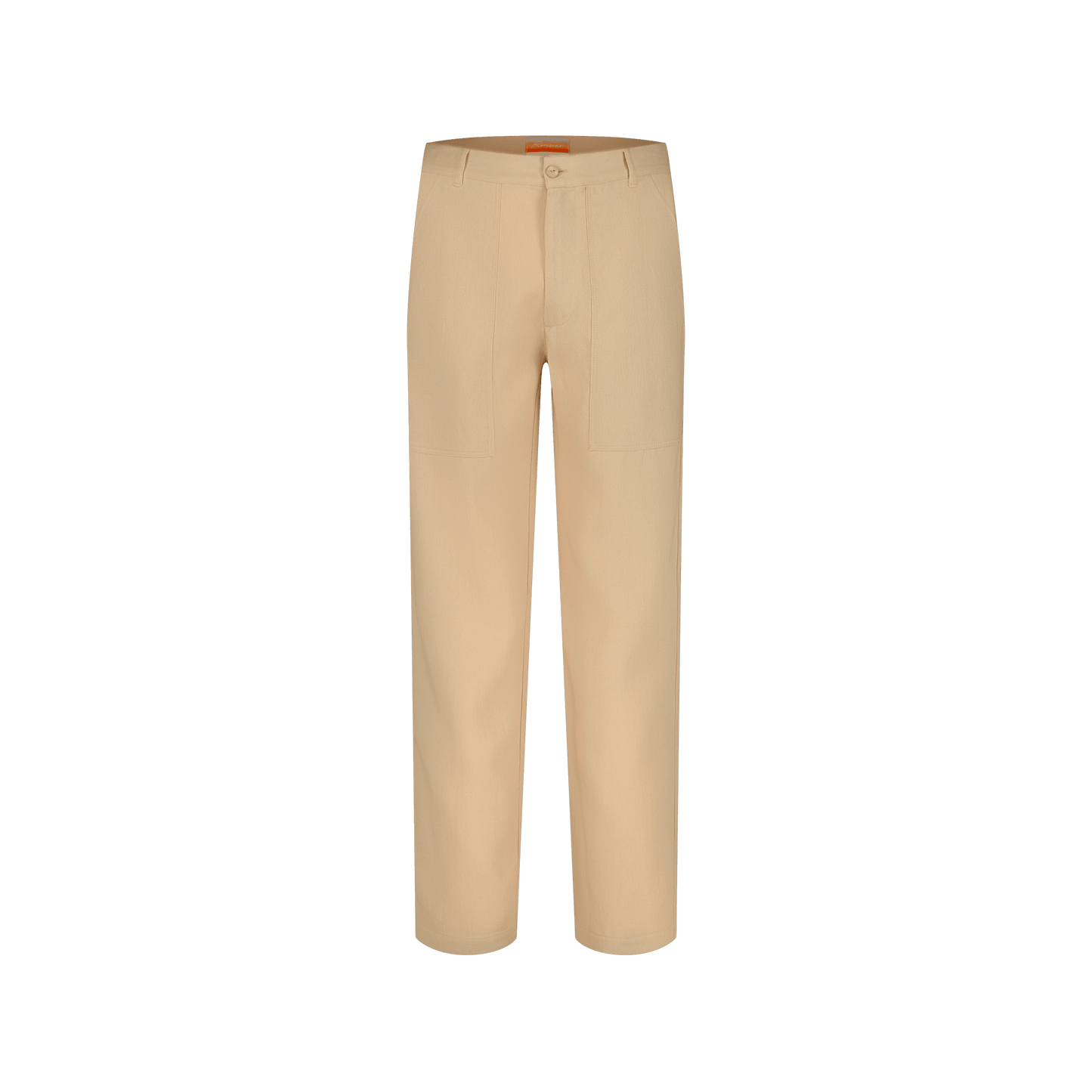 Rivieras European Union Beige Fatigue Pants apparel handmade in Spain.