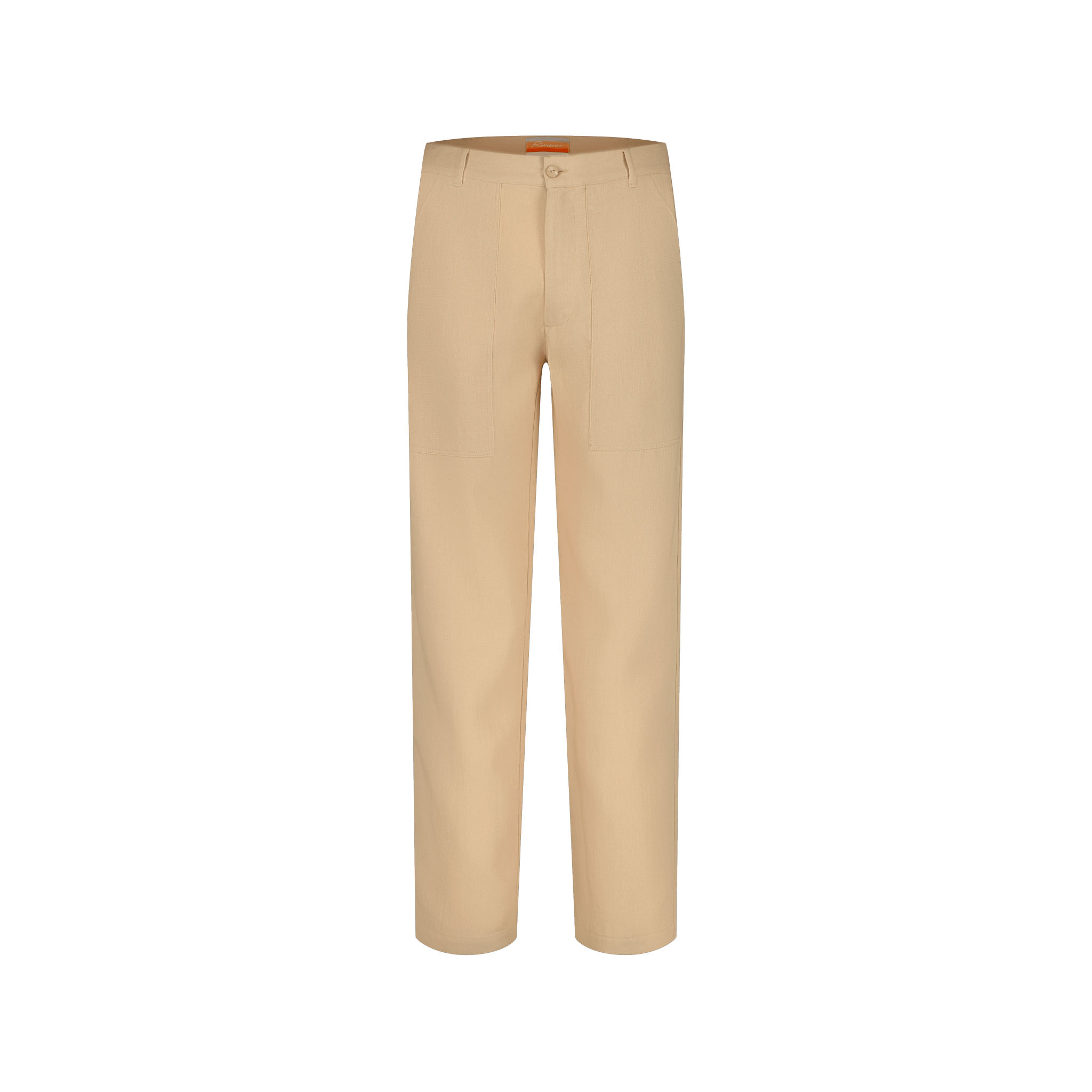 Rivieras European Union Beige Fatigue Pants apparel handmade in Spain.