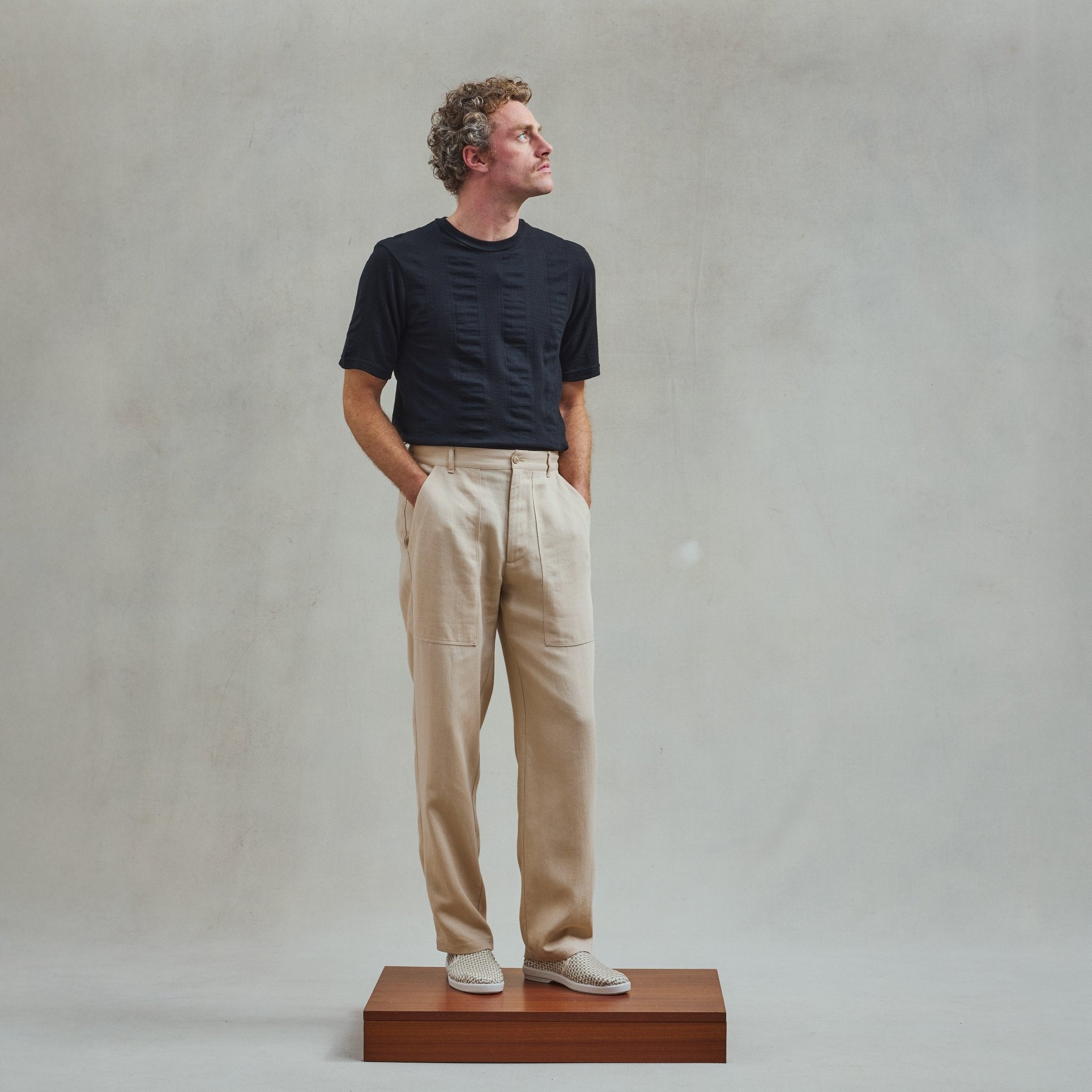 Rivieras European Union Black Jersey Fancy T-Shirt apparel handmade in Spain.