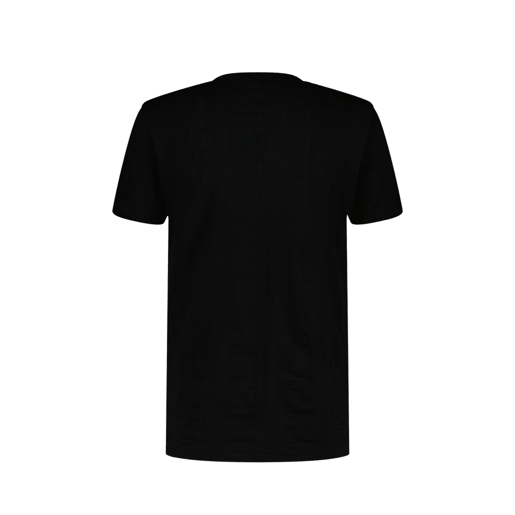 Rivieras European Union Black Jersey Fancy T-Shirt apparel handmade in Spain.