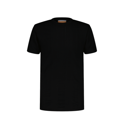 Rivieras European Union Black Jersey Fancy T-Shirt apparel handmade in Spain.