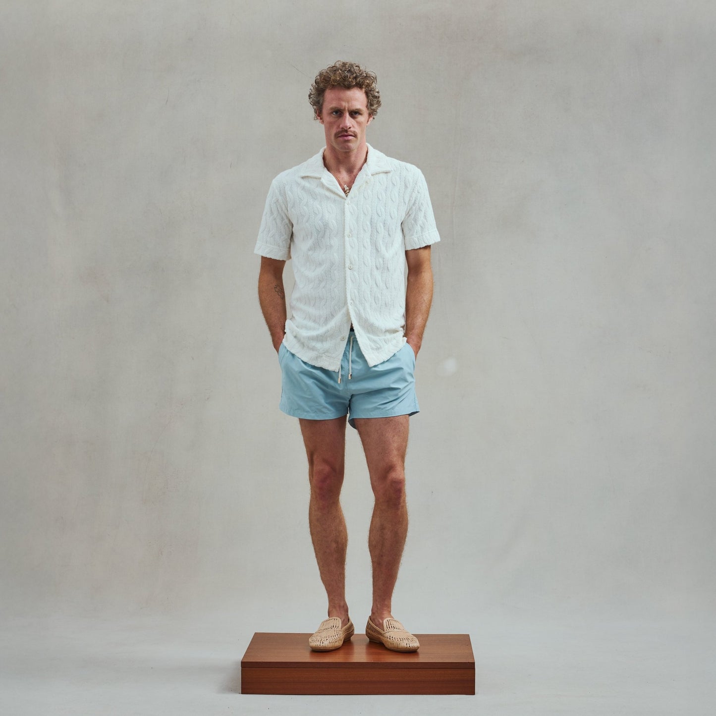 Rivieras European Union CH - CASABLANCA Ecru apparel handmade in Spain.