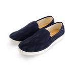 Rivieras European Union Classic Terry Cloth Slip - On Loafer Navy 1540 Shoes handmade in Spain.