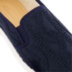Rivieras European Union Classic Terry Cloth Slip - On Loafer Navy 1540 Shoes handmade in Spain.