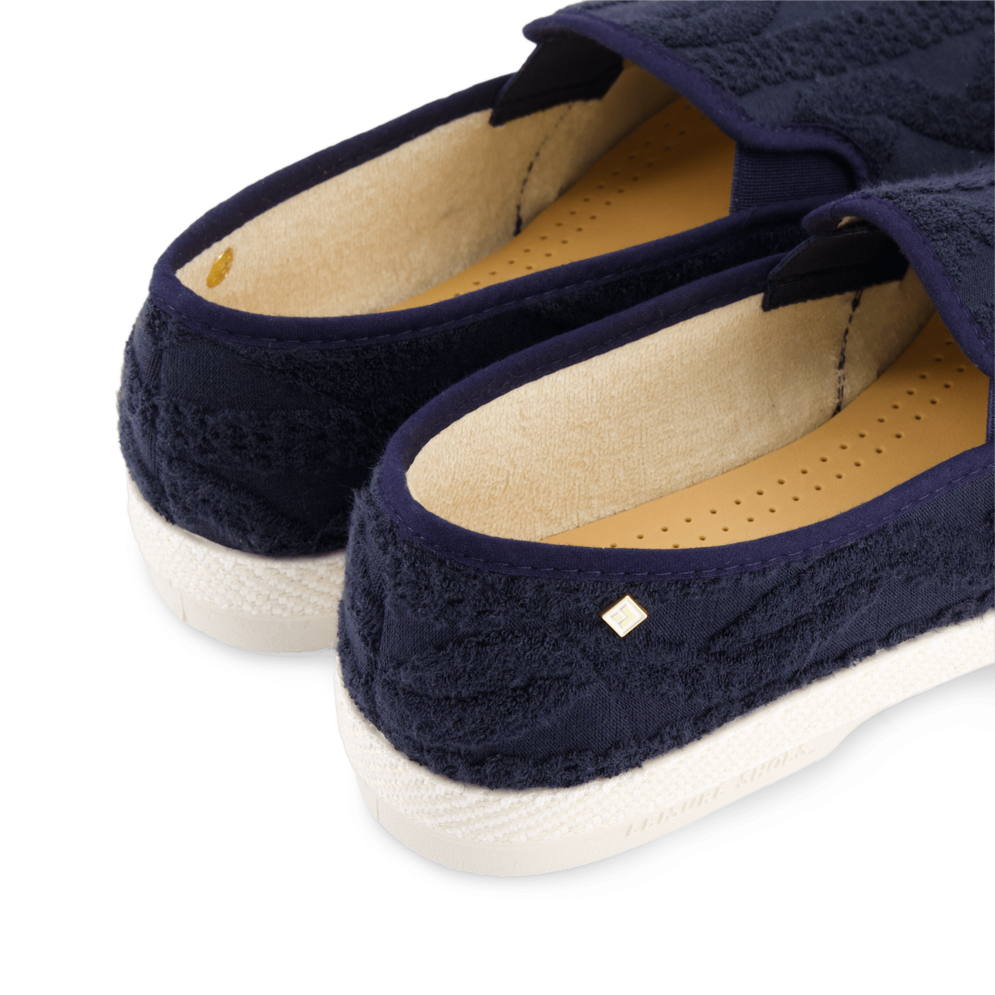 Rivieras European Union Classic Terry Cloth Slip - On Loafer Navy 1540 Shoes handmade in Spain.