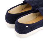 Rivieras European Union Classic Terry Cloth Slip - On Loafer Navy 1540 Shoes handmade in Spain.