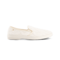 Rivieras European Union Classic Terry Cloth Slip - On Loafer White 1541 Shoes handmade in Spain.