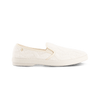 Rivieras European Union Classic Terry Cloth Slip - On Loafer White 1541 Shoes handmade in Spain.