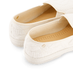 Rivieras European Union Classic Terry Cloth Slip - On Loafer White 1541 Shoes handmade in Spain.