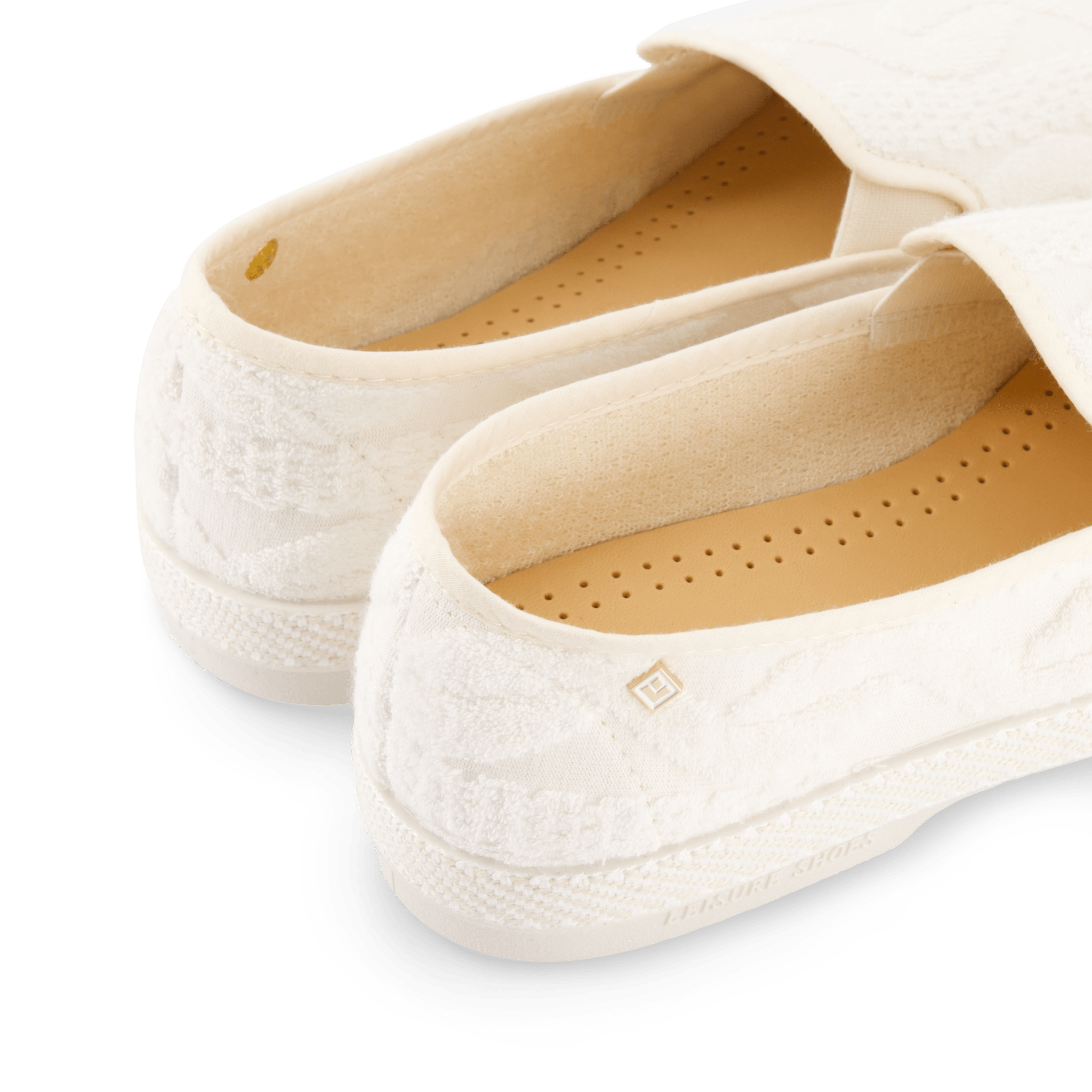 Rivieras European Union Classic Terry Cloth Slip - On Loafer White 1541 Shoes handmade in Spain.