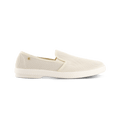Rivieras European Union Diamond Punched Leatherette Slip - On Loafer Beige 1520 Shoes handmade in Spain.