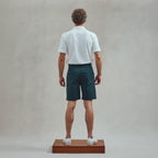 Rivieras European Union Green Short with Gold Buckle apparel handmade in Spain.