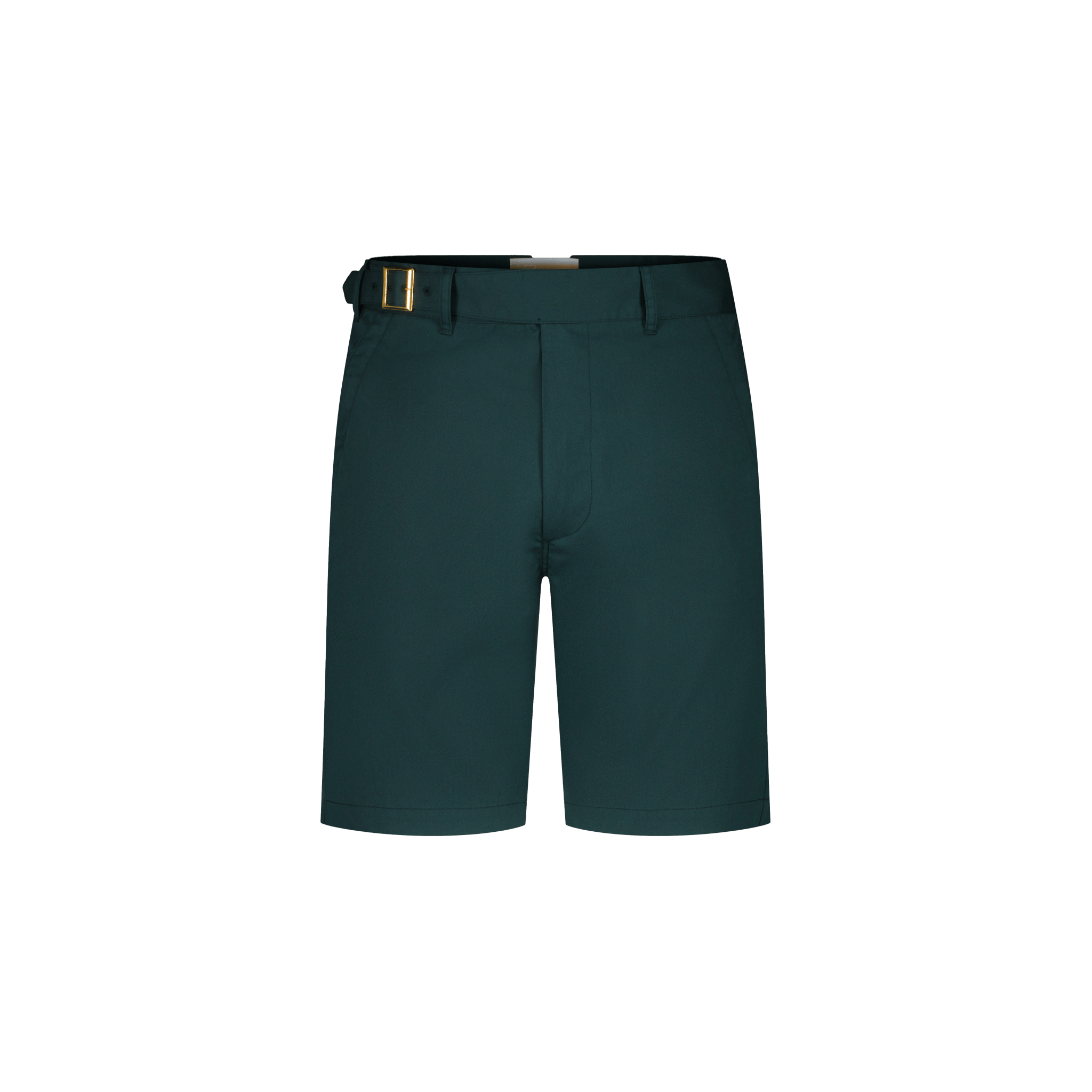 Rivieras European Union Green Short with Gold Buckle apparel handmade in Spain.