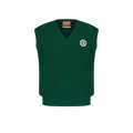 Rivieras European Union Green Sleeveless Sweater apparel handmade in Spain.