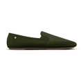 Rivieras European Union Jazz Suede Slip - On Moccasin Forest Green J311 Shoes handmade in Spain.