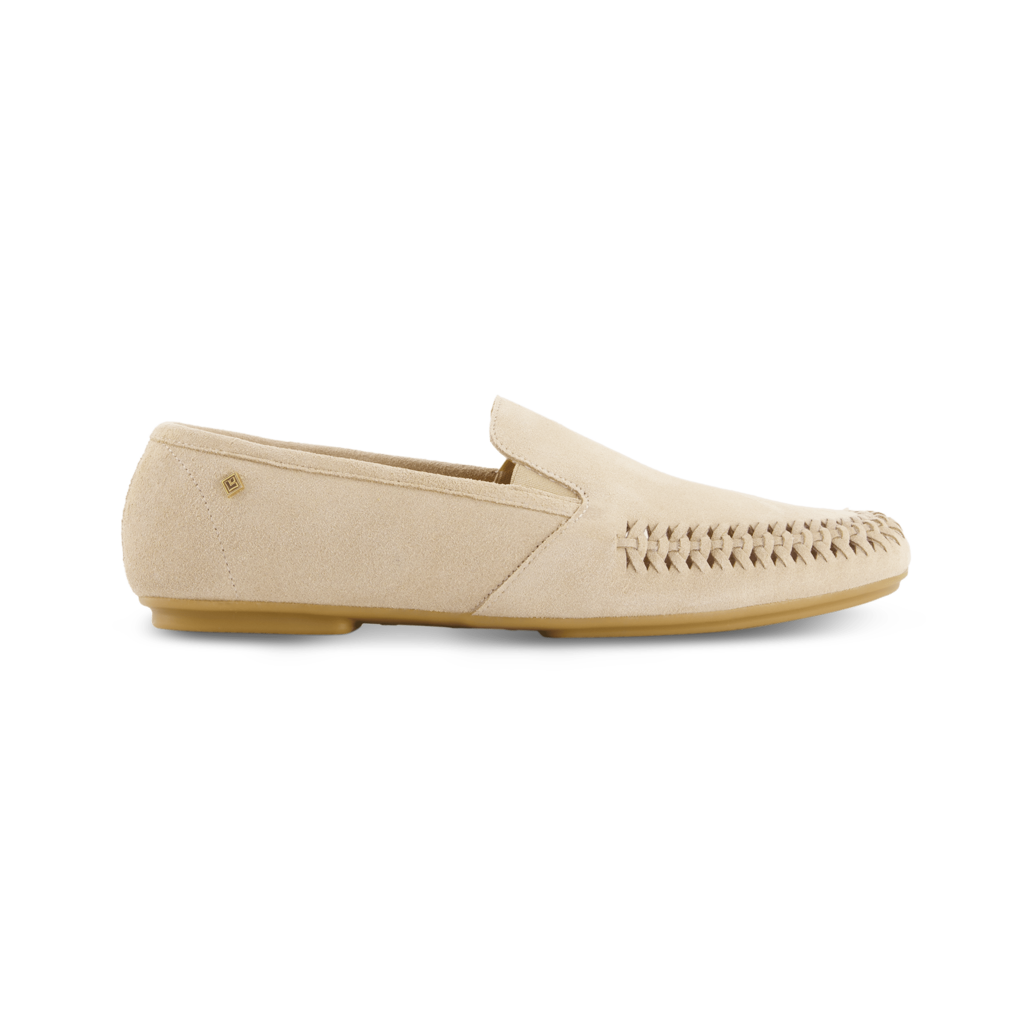 Rivieras European Union Jazz Suede Slip - On Moccasin Light Beige J302 Shoes handmade in Spain.