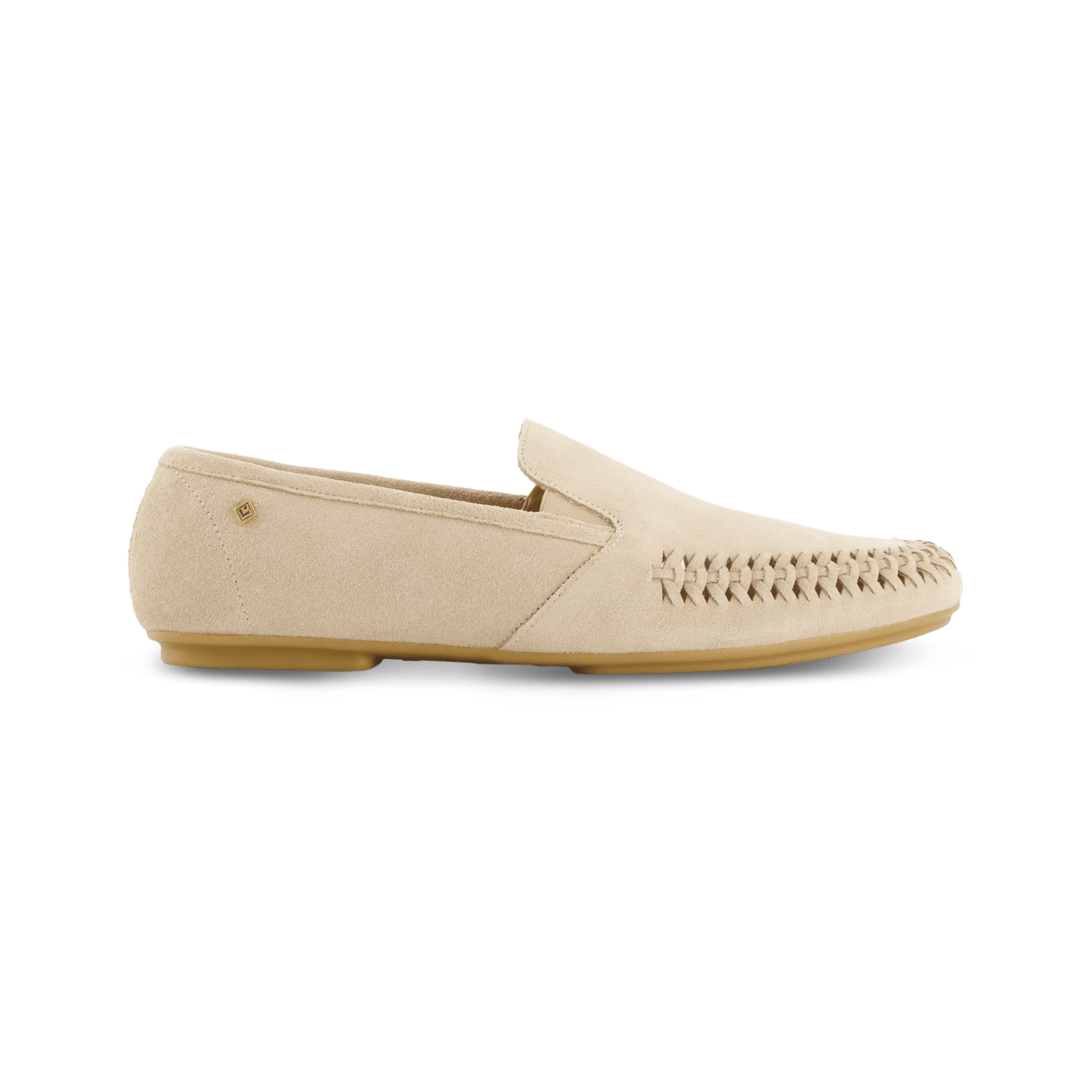 Rivieras European Union Jazz Suede Slip - On Moccasin Light Beige J302 Shoes handmade in Spain.