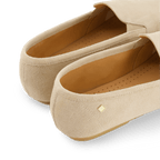 Rivieras European Union Jazz Suede Slip - On Moccasin Light Beige J302 Shoes handmade in Spain.