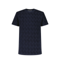 Rivieras European Union Navy Fancy Terrycloth T-Shirt apparel handmade in Spain.