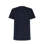 Rivieras European Union Navy Fancy Terrycloth T-Shirt apparel handmade in Spain.